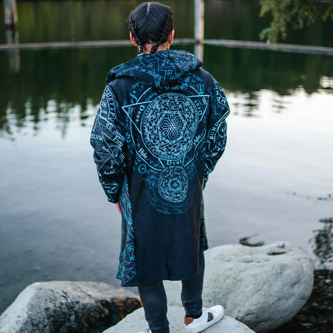 

Odin Pattern Tattoo Symbol Overcoat Coat 3D Print Windproof Fleece Cape Robe Hooded Blanket Thick Warm Cloak Men