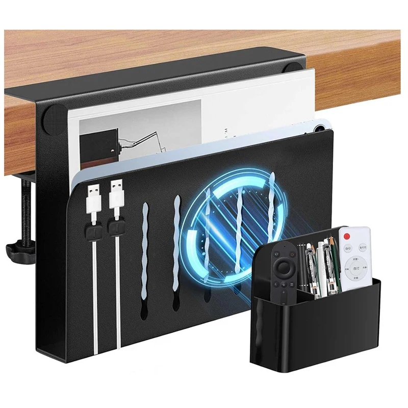 Desk Side Storage,No Drill Under Desk Cable Management Tray,Clamp On Side Desk Organizer,Under Desk Storage For Office Durable
Desk Side Storage,No Drill Under Desk Cable Management Tray,Clamp On Side Desk Organizer,Under Desk Storage For Office Durable