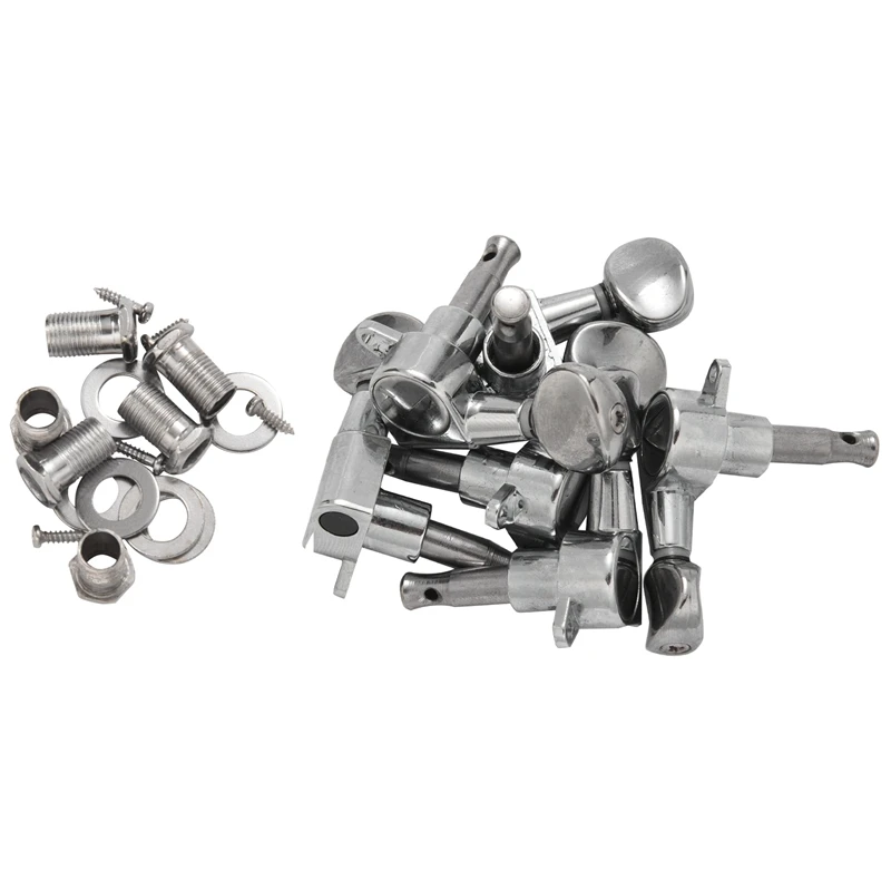 

Fleur Tuning Pegs / Strings For Stratocaster / Tele / Acoustic Guitar 6L Silver Promotion