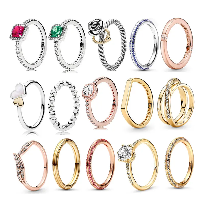 Red Green Heart 925 Sterling Silver ME Pave Rings For Women Yellow Sparkling Wishbone Stone Fine Jewelry Valentine's Day Gift
Red Green Heart 925 Sterling Silver ME Pave Rings For Women Yellow Sparkling Wishbone Stone Fine Jewelry Valentine's Day Gift