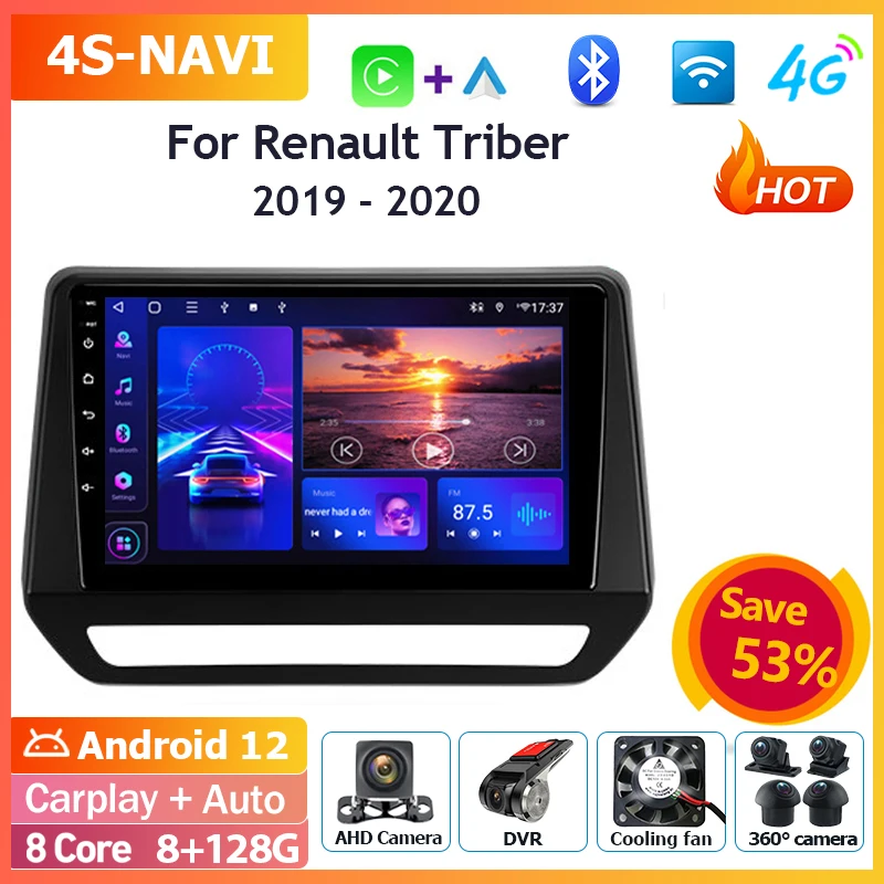 Car Radio Multimedia Player 1200*2000 Android 9 Inch For Renault Triber 2019 - 2020 Navigation GPS Heat unit Wireless carplay 4G
Car Radio Multimedia Player 1200*2000 Android 9 Inch For Renault Triber 2019 - 2020 Navigation GPS Heat unit Wireless carplay 4G