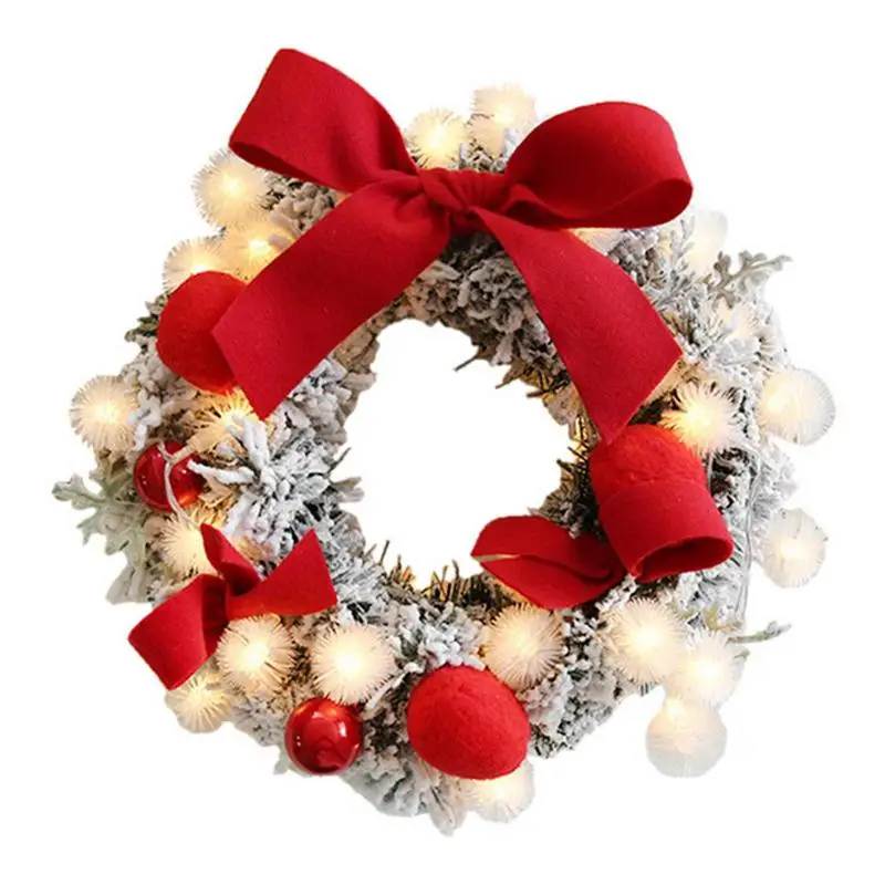 30cm Christmas Wreath Door Garland Ornament Rattan Wreath With String Light Wall Hanging Decoration For New Year Xmas Party
30cm Christmas Wreath Door Garland Ornament Rattan Wreath With String Light Wall Hanging Decoration For New Year Xmas Party