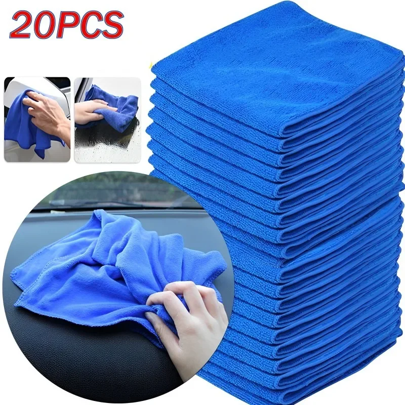 

5-20Pcs Microfiber Towels Car Wash Drying Cloth Towel Household Cleaning Cloths Auto Detailing Polishing Cloth Home Clean Tools