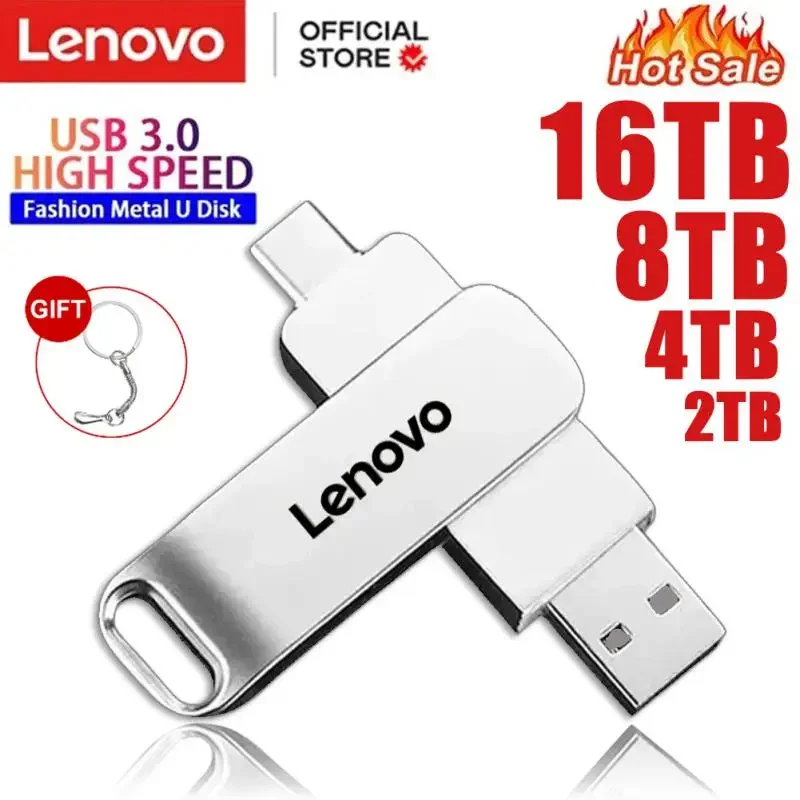 Флеш-накопитель Lenovo, 16 Тб, USB 3,0, высокоскоростной переносной металлический флеш-накопитель, карта памяти, флеш-накопитель, водонепроницаемая карта, 2024 Новинка 
Флеш-накопитель Lenovo, 16 Тб, USB 3,0, высокоскоростной переносной металлический флеш-накопитель, карта памяти, флеш-накопитель, водонепроницаемая карта, 2024 Новинка