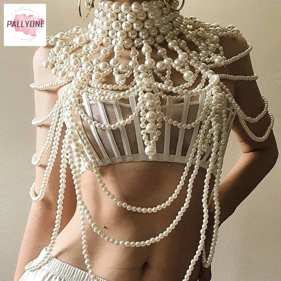 White Day Pearl Turtleneck Hollow Top Ladies Pool Party Evening Body Chain Jewelry Accesorios Aesthetic Party Dresses Langerie
White Day Pearl Turtleneck Hollow Top Ladies Pool Party Evening Body Chain Jewelry Accesorios Aesthetic Party Dresses Langerie