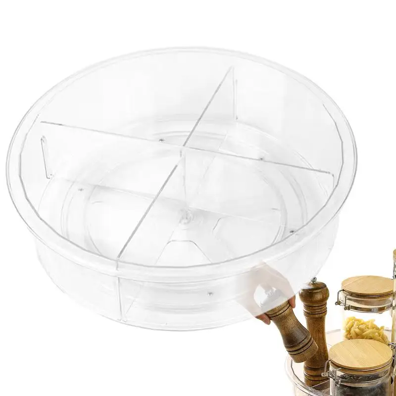 

Spice Turntables Multi-Functional Transparent Turntables For Seasonings Household Products For Spices Sauces Beverages Snacks