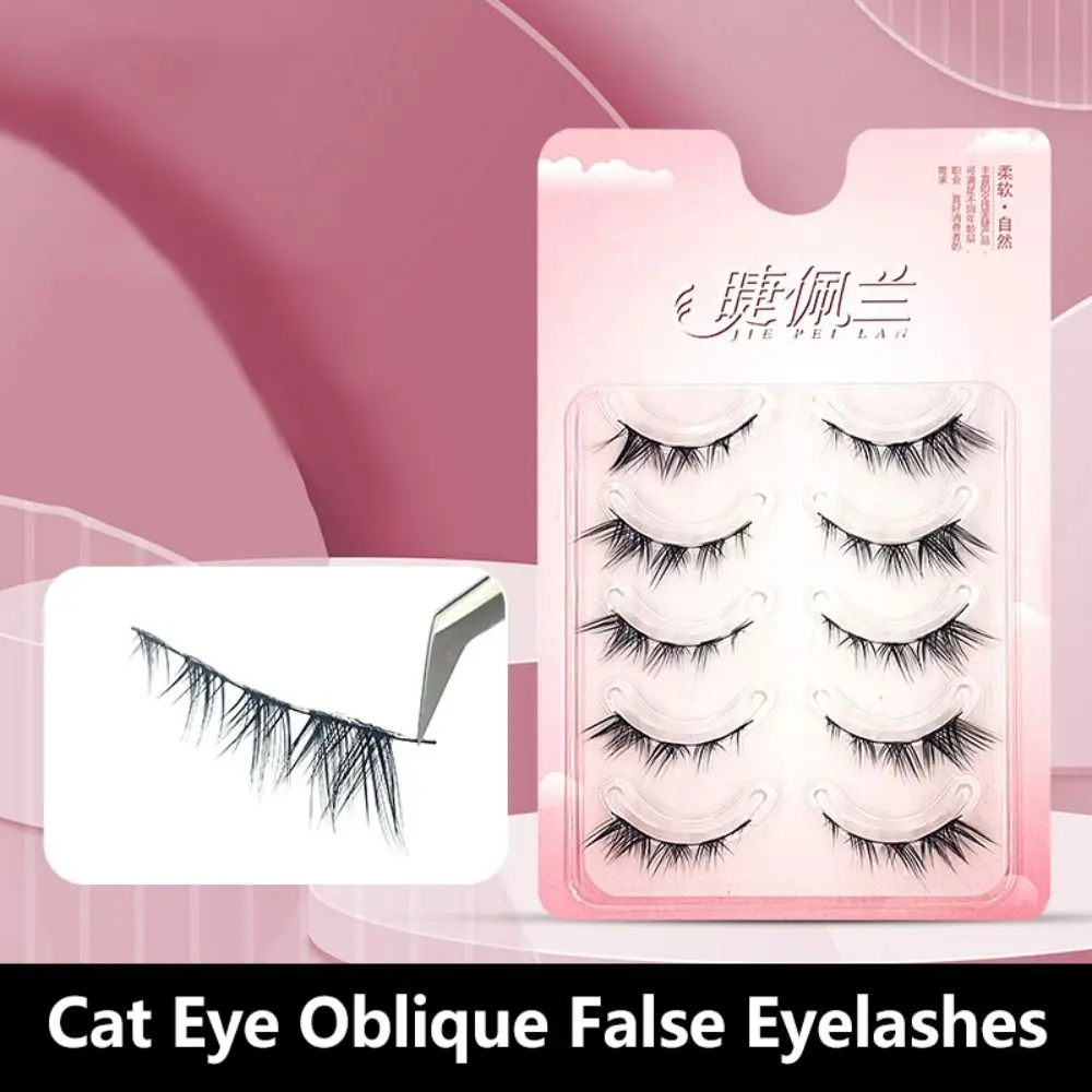 

Eyelashes Extension Soft Comic Eye Lashes Eye Elongated Women Makeup Tools False Eyelashes Full Strip Eyelashes Cat Eye Lashes