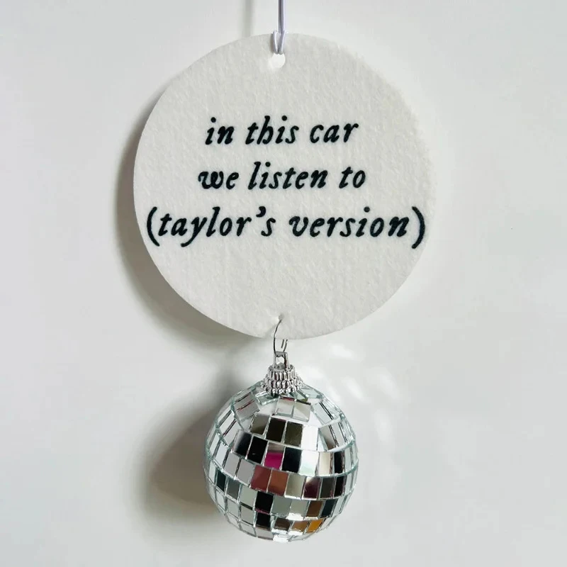 Taylor Swift Car Vehicle Mirror In This Car We Listen To Taylor's Version Decoration Christmas Tree Pendant Gifts Car Rearview
Taylor Swift Car Vehicle Mirror In This Car We Listen To Taylor's Version Decoration Christmas Tree Pendant Gifts Car Rearview