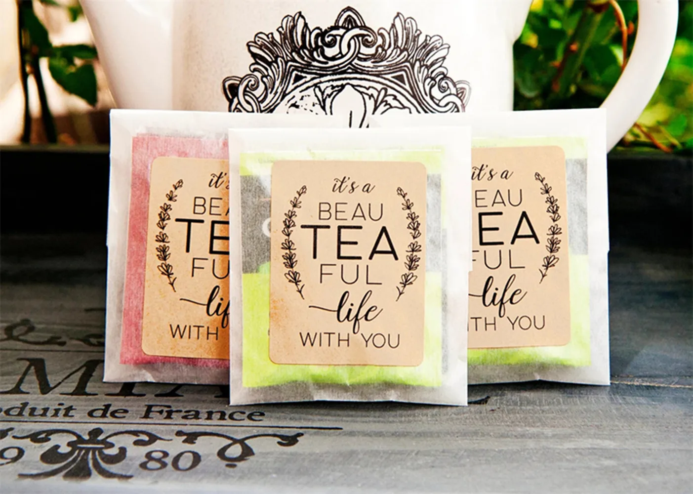 Set of 25 Wedding Tea Envelopes - Romantic Tea Pun - Bags & stickers for your DIY Favor - tea favor, winter
Set of 25 Wedding Tea Envelopes - Romantic Tea Pun - Bags & stickers for your DIY Favor - tea favor, winter