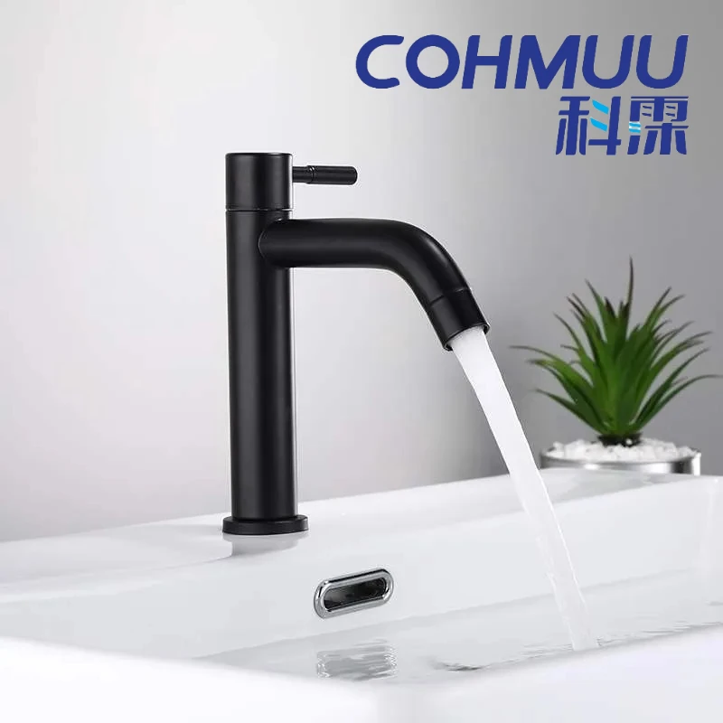Cohmuu 304 Stainless Steel Single Cooling Table Basin Faucet Household Toilet Wash Face Cold and Hot Universal
Cohmuu 304 Stainless Steel Single Cooling Table Basin Faucet Household Toilet Wash Face Cold and Hot Universal