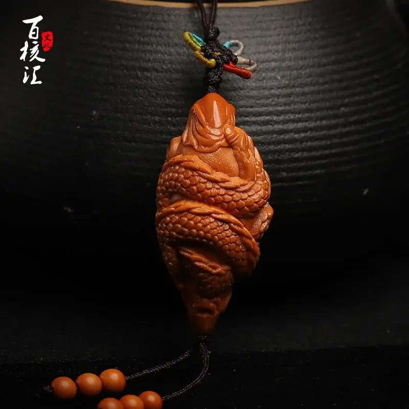 

Olive Nuclear Single Seed Back Cloud Waist Bead Pendant Mobile Phone Nuclear Carving Grain Men's and Women's Guanyin Buddha Hand