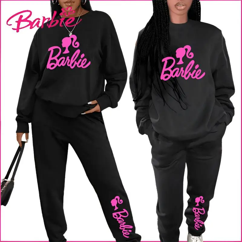 Miniso Barbie Sweatshirt Suit Stylish Winter Warm Round Neck Top Streetwear Women's Long Sleeve Trousers Christmas Present
Miniso Barbie Sweatshirt Suit Stylish Winter Warm Round Neck Top Streetwear Women's Long Sleeve Trousers Christmas Present