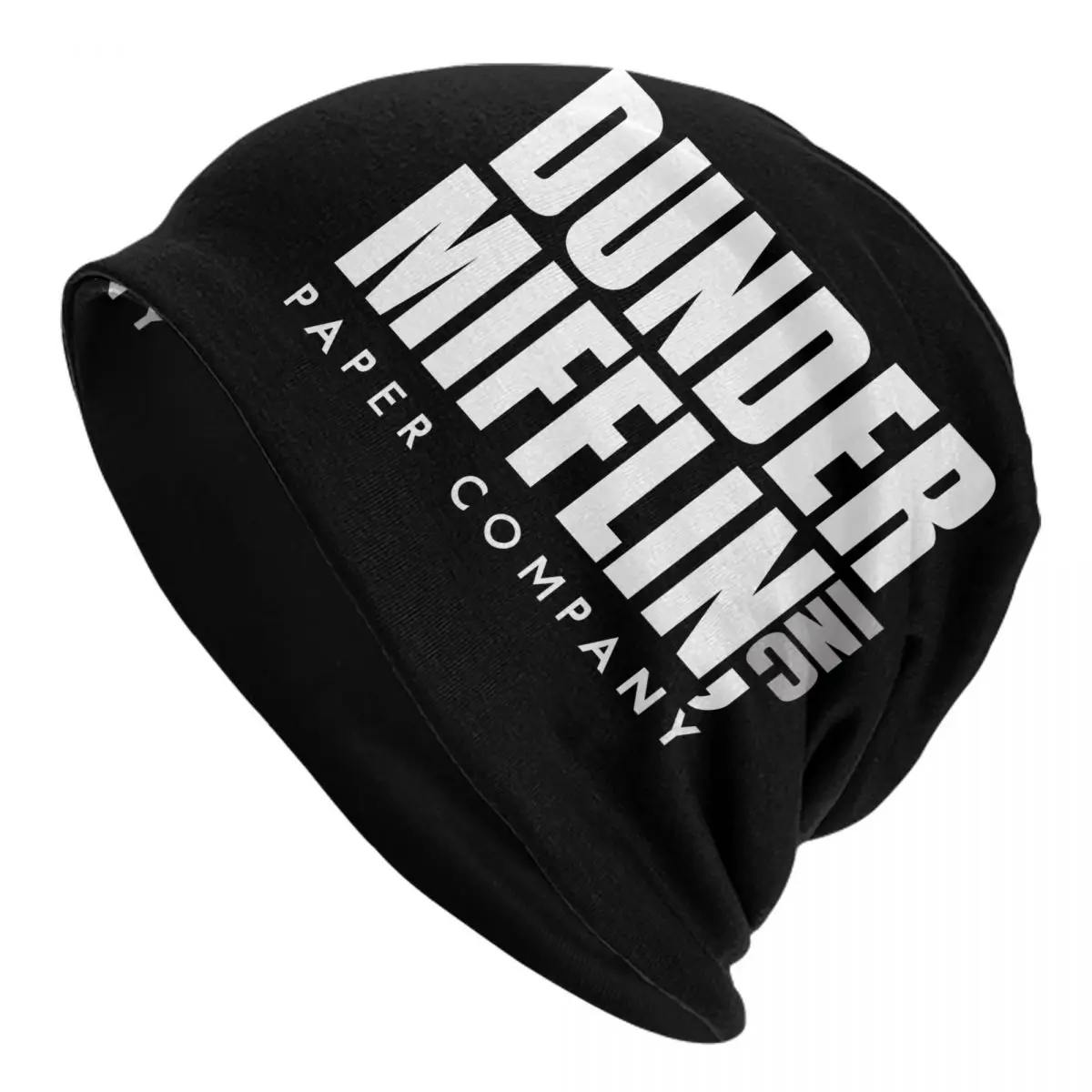 

Dunder-Mifflin-Logo The Office Tv Show Bonnet Hat Autumn Winter Skullies Beanies Hat for Men Women Knit Hat Warm Head Wrap Cap