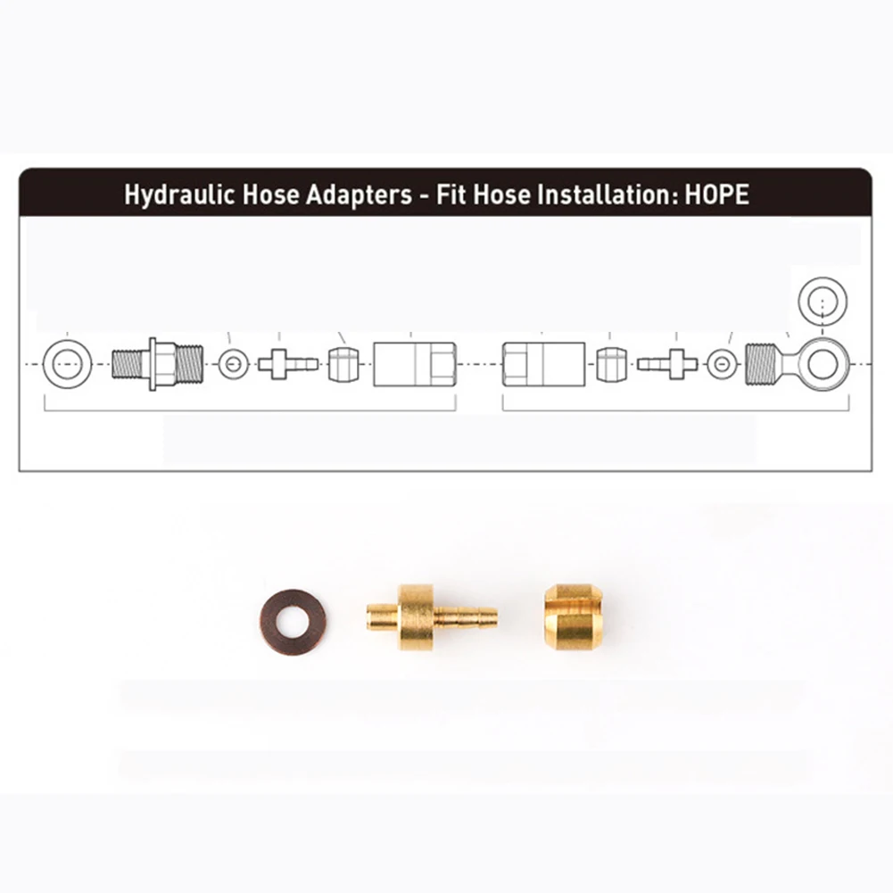 Bicycle Tubing connectors Hydraulic Brake Hose Nut Fittings Kit Copper+Aluminum For HOPE TECH3 V4/E4/X2 Parts Practical Hot sale
Bicycle Tubing connectors Hydraulic Brake Hose Nut Fittings Kit Copper+Aluminum For HOPE TECH3 V4/E4/X2 Parts Practical Hot sale