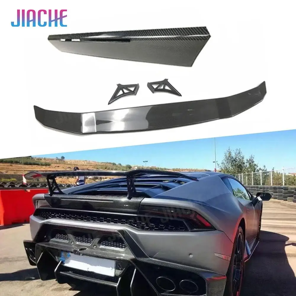

Задний спойлер из углеродного волокна/ФАП для багажника, крыло с багажной панелью для Lamborghini Huracan LP610 LP580 2014-2018, Стайлинг автомобиля