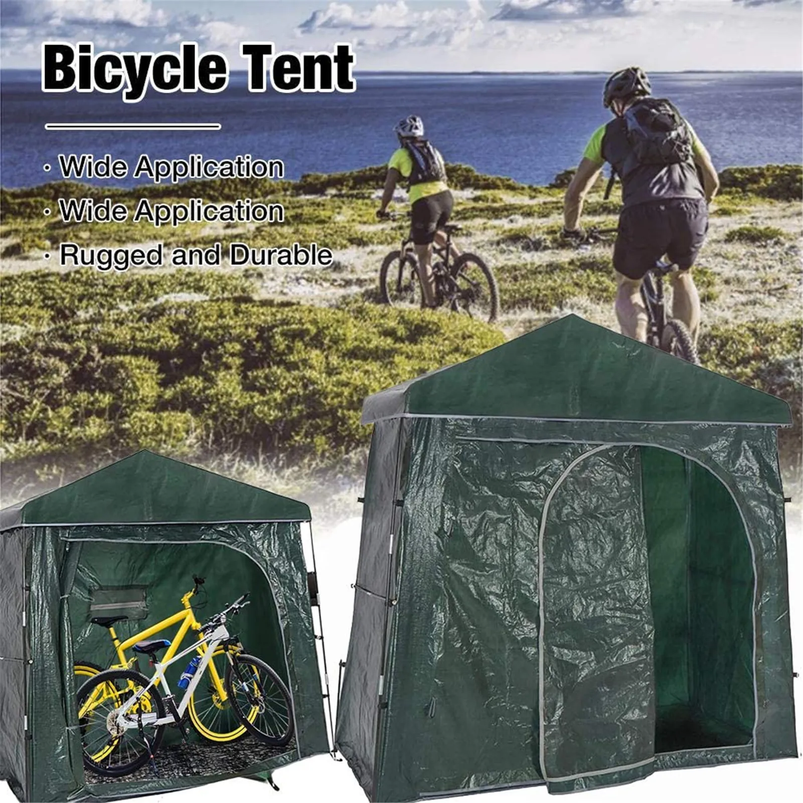 Bicycle Tent Heavy Duty Space Saving Waterproof Weatherproof Outdoor Storage Mountain Bike Shed Tent
Bicycle Tent Heavy Duty Space Saving Waterproof Weatherproof Outdoor Storage Mountain Bike Shed Tent