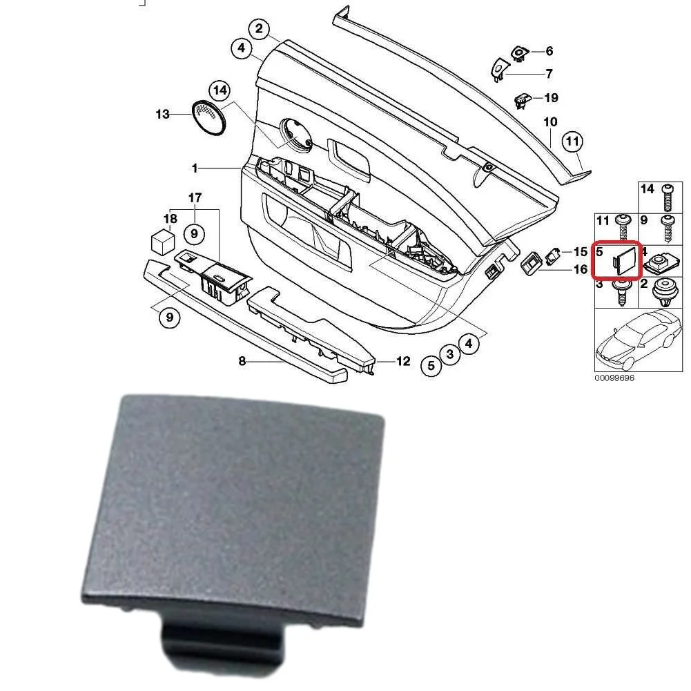 Door Panel Cover Door Flap Cover ABS Grey 2 Pcs 2.5 * 2.4 * 0.9cm For 7 Series E65/E66 2002-2008 100% Brand New
Door Panel Cover Door Flap Cover ABS Grey 2 Pcs 2.5 * 2.4 * 0.9cm For 7 Series E65/E66 2002-2008 100% Brand New