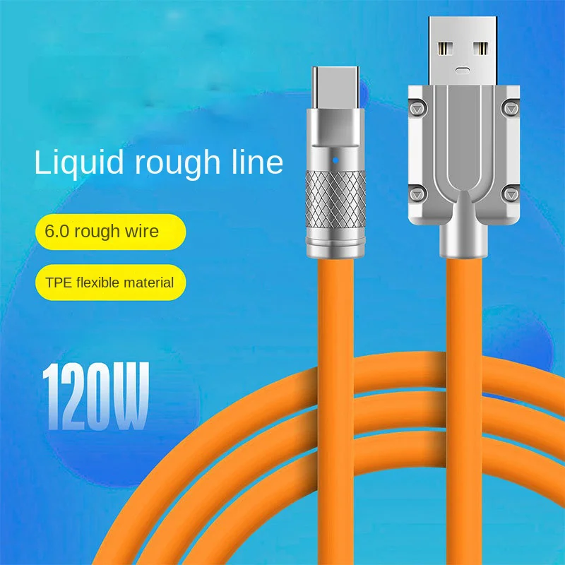 120W Super Fast Charging Cable USB Type C Liquid Silicone Cable Quick Charge USB Cable For Xiaomi Huawei Samsung USB C Cable
120W Super Fast Charging Cable USB Type C Liquid Silicone Cable Quick Charge USB Cable For Xiaomi Huawei Samsung USB C Cable