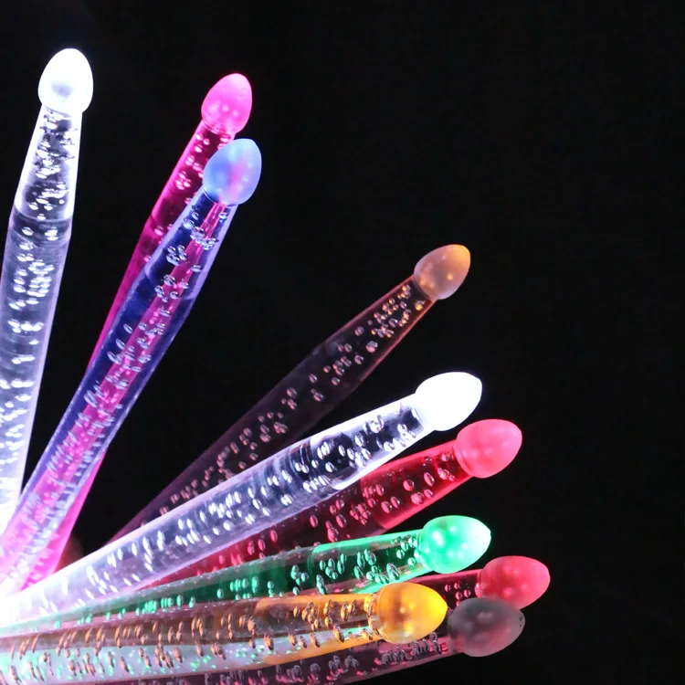 2pcs Acrylic 5A LED Drum Sticks 40cm Glow in The Dark Stage Performance Luminous Jazz Luminous Drumsticks one pair
2pcs Acrylic 5A LED Drum Sticks 40cm Glow in The Dark Stage Performance Luminous Jazz Luminous Drumsticks one pair