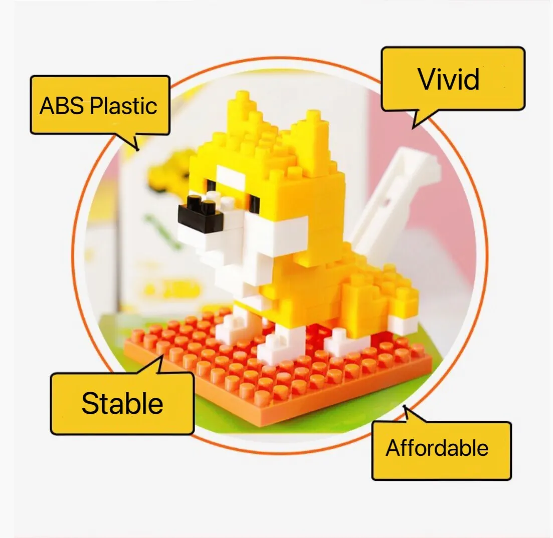 Mysterious Gift Animal Pellet Building Block Children's Puzzle Mini Toy Tiny Particle Splicing Building Bricks Cartoon Animals
Mysterious Gift Animal Pellet Building Block Children's Puzzle Mini Toy Tiny Particle Splicing Building Bricks Cartoon Animals