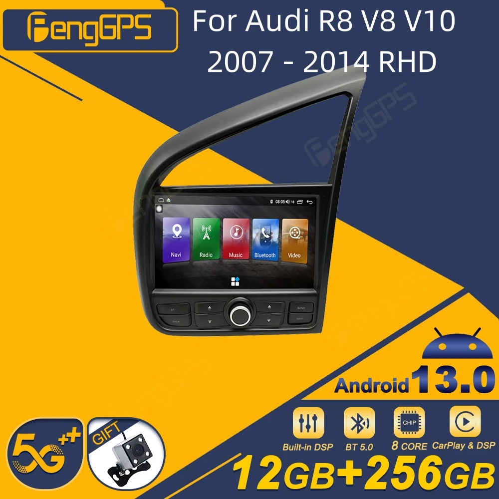 Автомагнитола для Audi R8 V8 V10 2007 - 2014 RHD Android 12 2Din стереоприемник Авторадио мультимедийный плеер GPS навигация головное устройство
Автомагнитола для Audi R8 V8 V10 2007 - 2014 RHD Android 12 2Din стереоприемник Авторадио мультимедийный плеер GPS навигация головное устройство