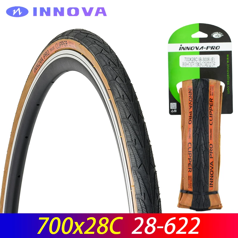 INNOVA PRO 700x28C CLIPPER Light Weight Road Bike Tire 60TPI 700C Retro Brown Edge Travel Bicycle Out Tire 28c Folding Tire
INNOVA PRO 700x28C CLIPPER Light Weight Road Bike Tire 60TPI 700C Retro Brown Edge Travel Bicycle Out Tire 28c Folding Tire