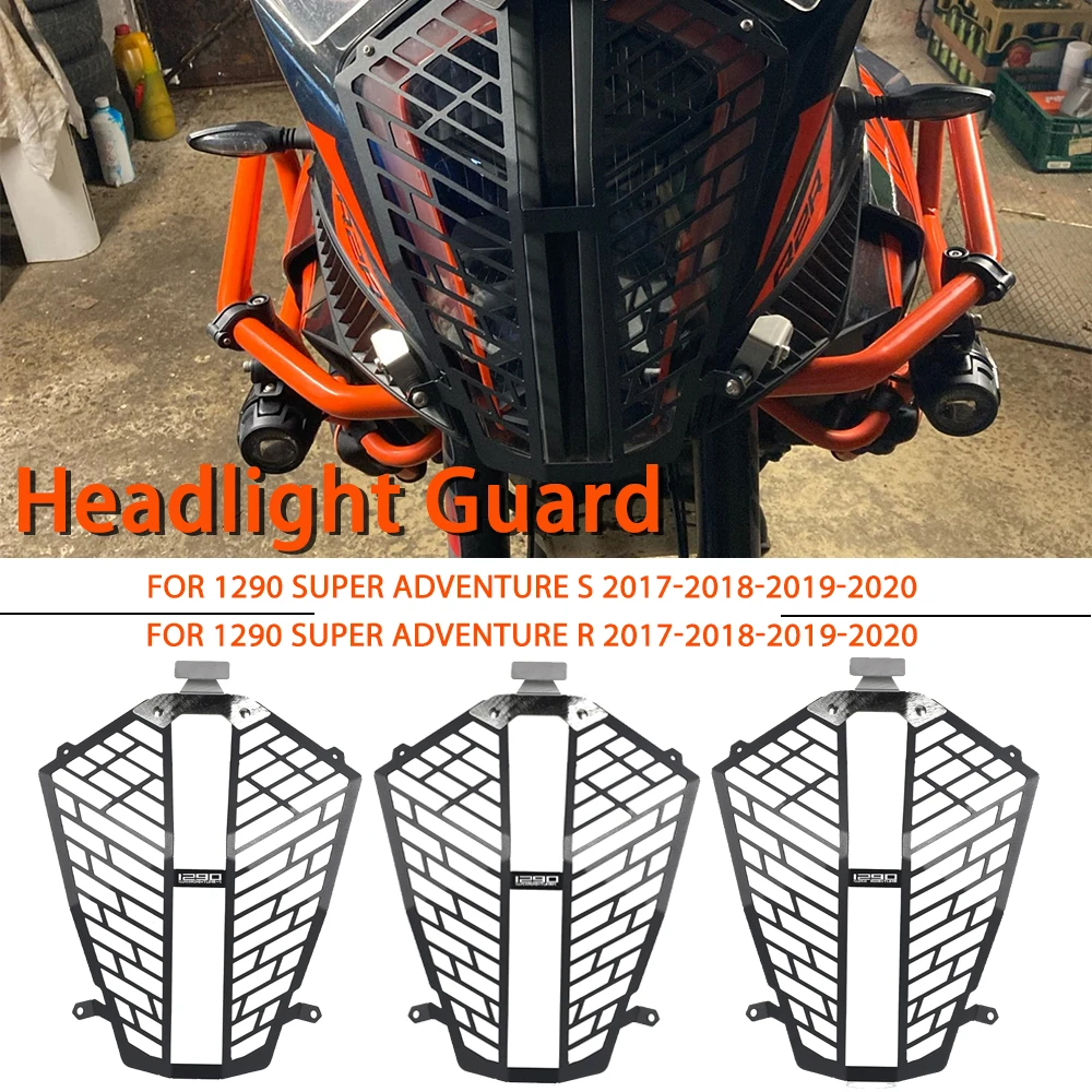 

New For 1290 Super Adventure ADV S R 2017-2021 Headlight Protector Grille Guard Cover Protection Grill Motorcycle Accessories