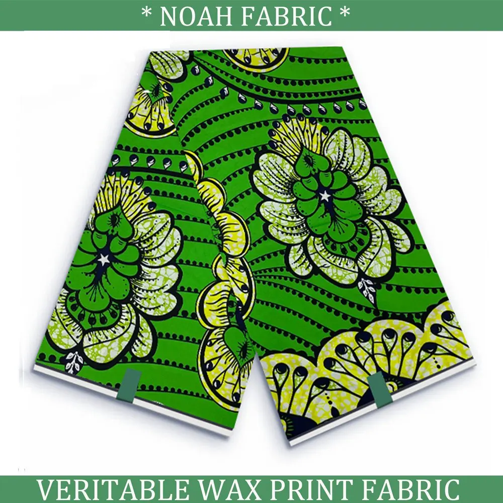 

100%Cotton Veritable Wax Ankara Wax Fabric For Sewing Nigerian African Block Print Batik Dutch Hollandaise Pagne Fabric VL-1050