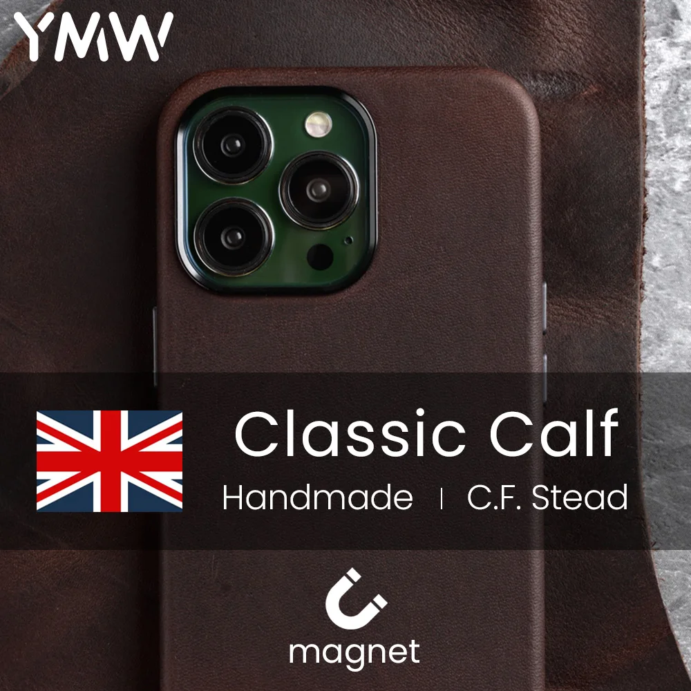 YMW Magnetic Classic Calf Genuine Leather Case for iPhone 13 Pro Max Business Retro Natural Cowhide Phone Cases Back Cover
YMW Magnetic Classic Calf Genuine Leather Case for iPhone 13 Pro Max Business Retro Natural Cowhide Phone Cases Back Cover