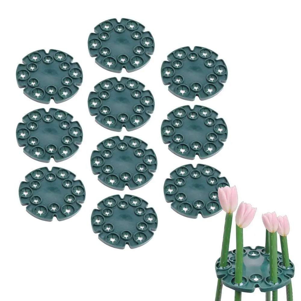 

10Pcs Plant Support Bamboo Cane Holder Support Vine Protection Tray Stake Connectors for Plant Climbing Garden Accessories