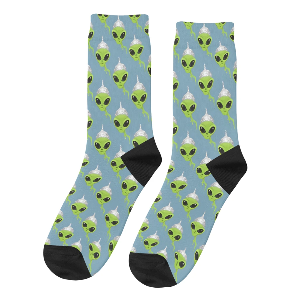Vintage Wearing Tin Foil Men's Socks Alien Unisex Novelty Pattern Printed Happy Crew Sock Gift
Vintage Wearing Tin Foil Men's Socks Alien Unisex Novelty Pattern Printed Happy Crew Sock Gift