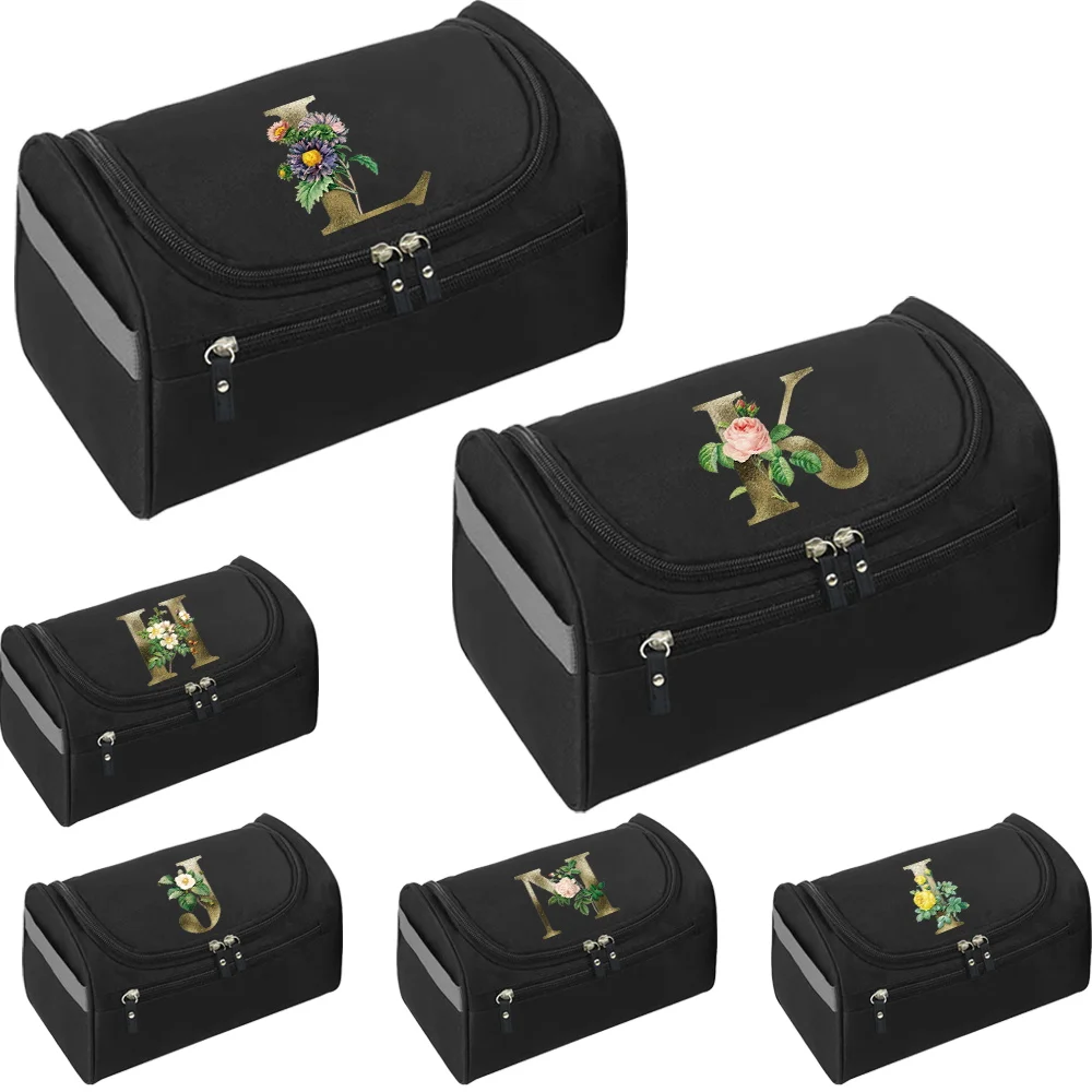 Large Travel Cosmetic Bag Golden Flower Print Women Cosmetic Organizer High-capacity Makeup Bag Storage Pouch Female Makeup Box
Large Travel Cosmetic Bag Golden Flower Print Women Cosmetic Organizer High-capacity Makeup Bag Storage Pouch Female Makeup Box