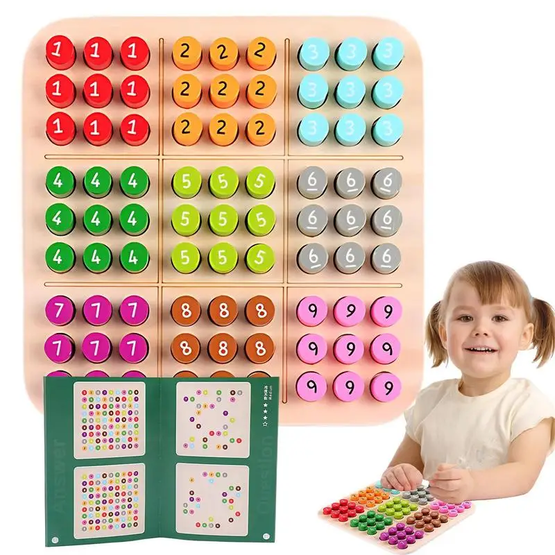 Sudoku Toy Educational Intelligent Smart Wooden Board Game Toys Portable Kid Colorful Block Improve Logical Thinking Math Skills
Sudoku Toy Educational Intelligent Smart Wooden Board Game Toys Portable Kid Colorful Block Improve Logical Thinking Math Skills