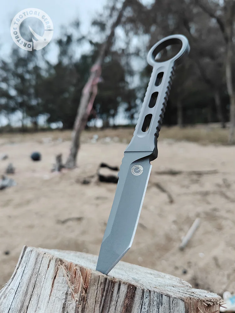 

Складной нож CRETACE, реальная версия, DC53, встроенное фиксированное лезвие, для выживания на природе, военный тактический армейский боевой карамбит для самообороны
