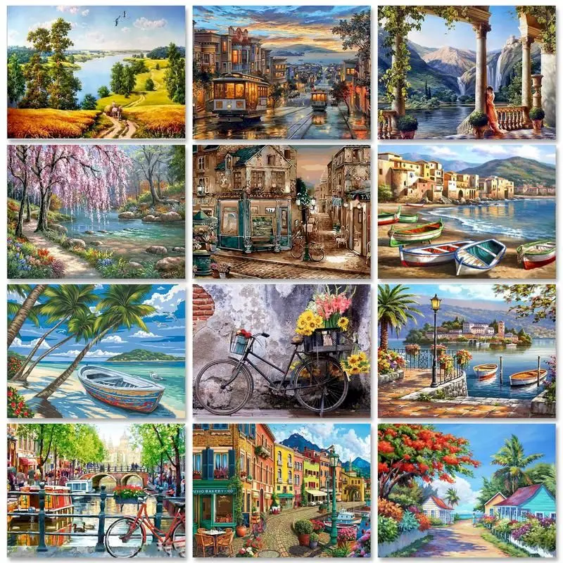GATYZTORY 60X75cm Oil Painting By Numbers Landscape DIY Paint by numbers On Canvas Home Decor Frameless Digital Painting
GATYZTORY 60X75cm Oil Painting By Numbers Landscape DIY Paint by numbers On Canvas Home Decor Frameless Digital Painting