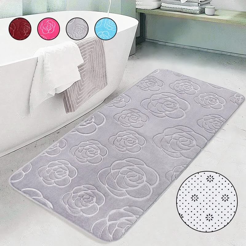 

Мягкие коврики для ванной из пены с эффектом памяти-Нескользящий Впитывающий моющийся коврик для ванной