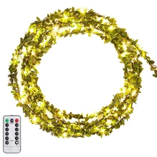 3-10M Vine Garland Light String DIY Mini Green Leaf Ivy Fairy Light Remote Control 8mods for Wedding Valentine's Day Party Decor
3-10M Vine Garland Light String DIY Mini Green Leaf Ivy Fairy Light Remote Control 8mods for Wedding Valentine's Day Party Decor