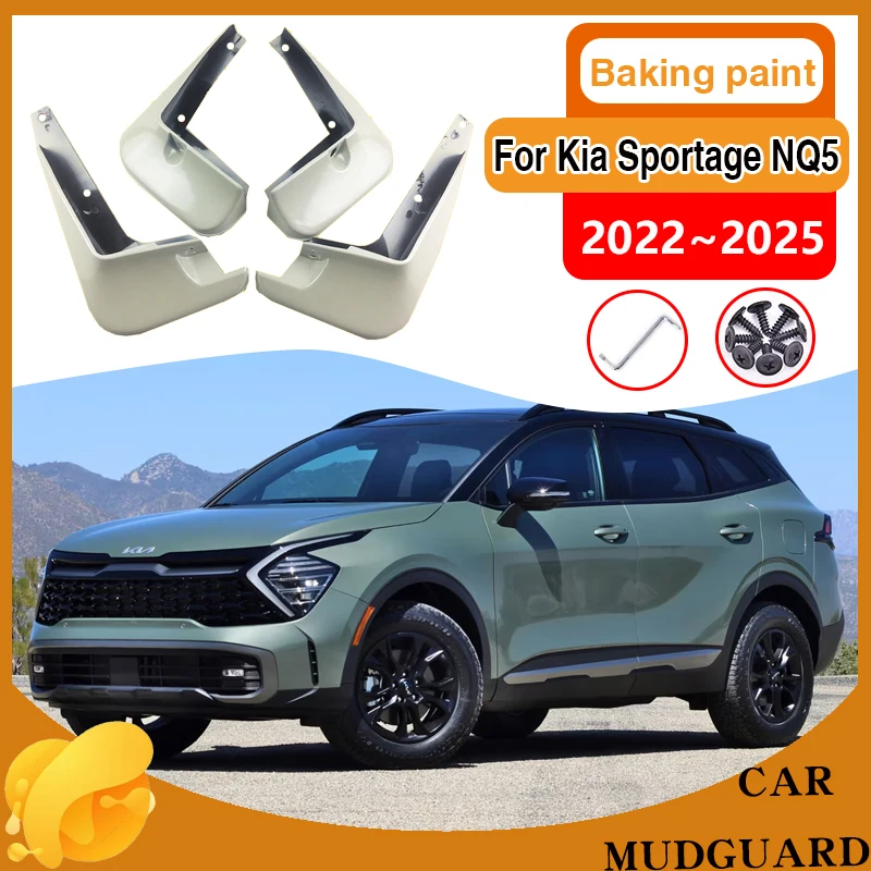 4x Car Rear Fender for Kia Sportage NQ5 5 2022 2023~2025 Mud Flaps Splash Guard Wheel Mudguard Baking Paint Mudflaps Accessories
4x Car Rear Fender for Kia Sportage NQ5 5 2022 2023~2025 Mud Flaps Splash Guard Wheel Mudguard Baking Paint Mudflaps Accessories