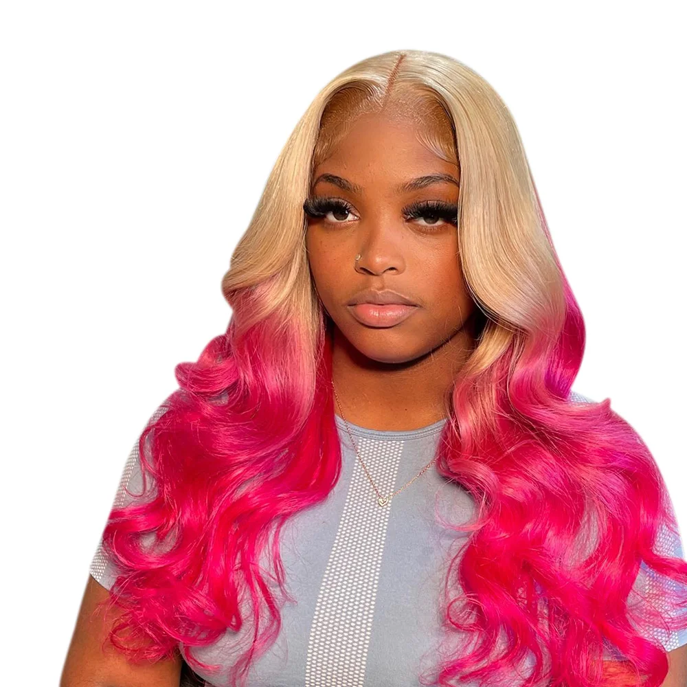 Wear Go Glueless Transparent Lace Front Wig Body Wave Wig For Women Pink Colored Pre-plucked Hair 13x4 Lace Front Human Hair Wig
Wear Go Glueless Transparent Lace Front Wig Body Wave Wig For Women Pink Colored Pre-plucked Hair 13x4 Lace Front Human Hair Wig