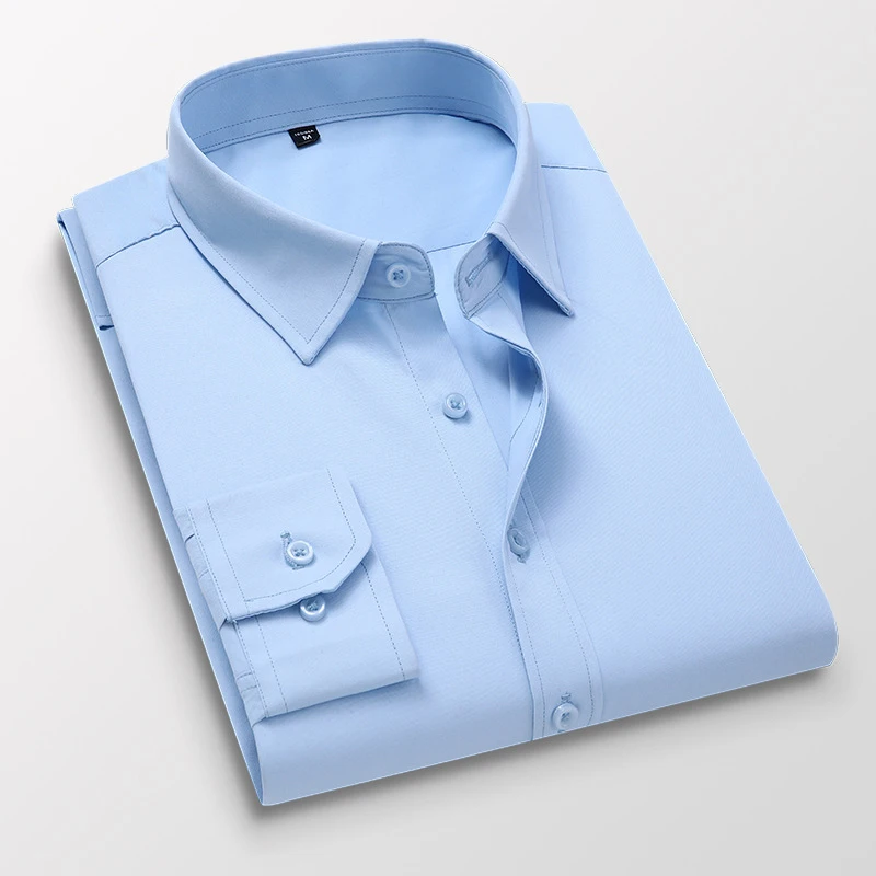 Men Solid Color Business Shirt Fashion Casual Slim White Long Sleeve Shirt Male Brand Clothes White Shirt Men Clothing
Men Solid Color Business Shirt Fashion Casual Slim White Long Sleeve Shirt Male Brand Clothes White Shirt Men Clothing