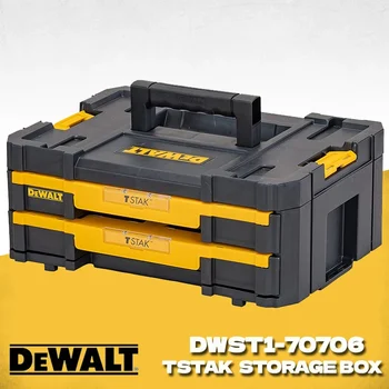 Dewalt T-STAK IV 도구 상자 DWST1-70706 보관함, 2-얕은 서랍, 이중 레이어 쌓을 수 있는 액세서리 부품, Dewalt 도구 케이스