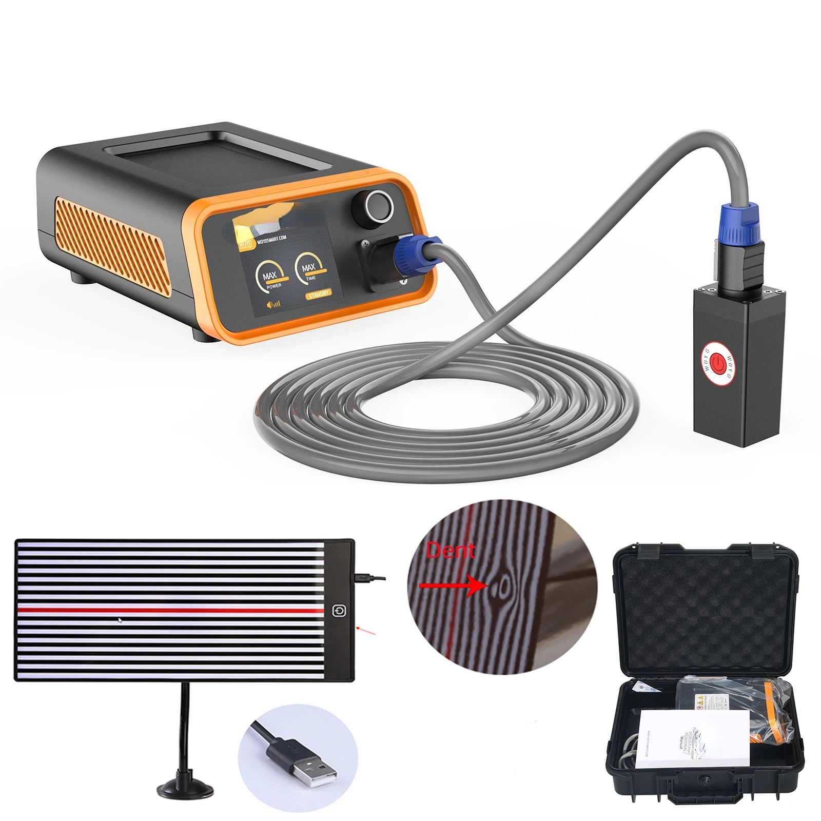 New auto body repair tools hotbox induction dent remover With Reflector Lamp and big Display Screen smart.
New auto body repair tools hotbox induction dent remover With Reflector Lamp and big Display Screen smart.