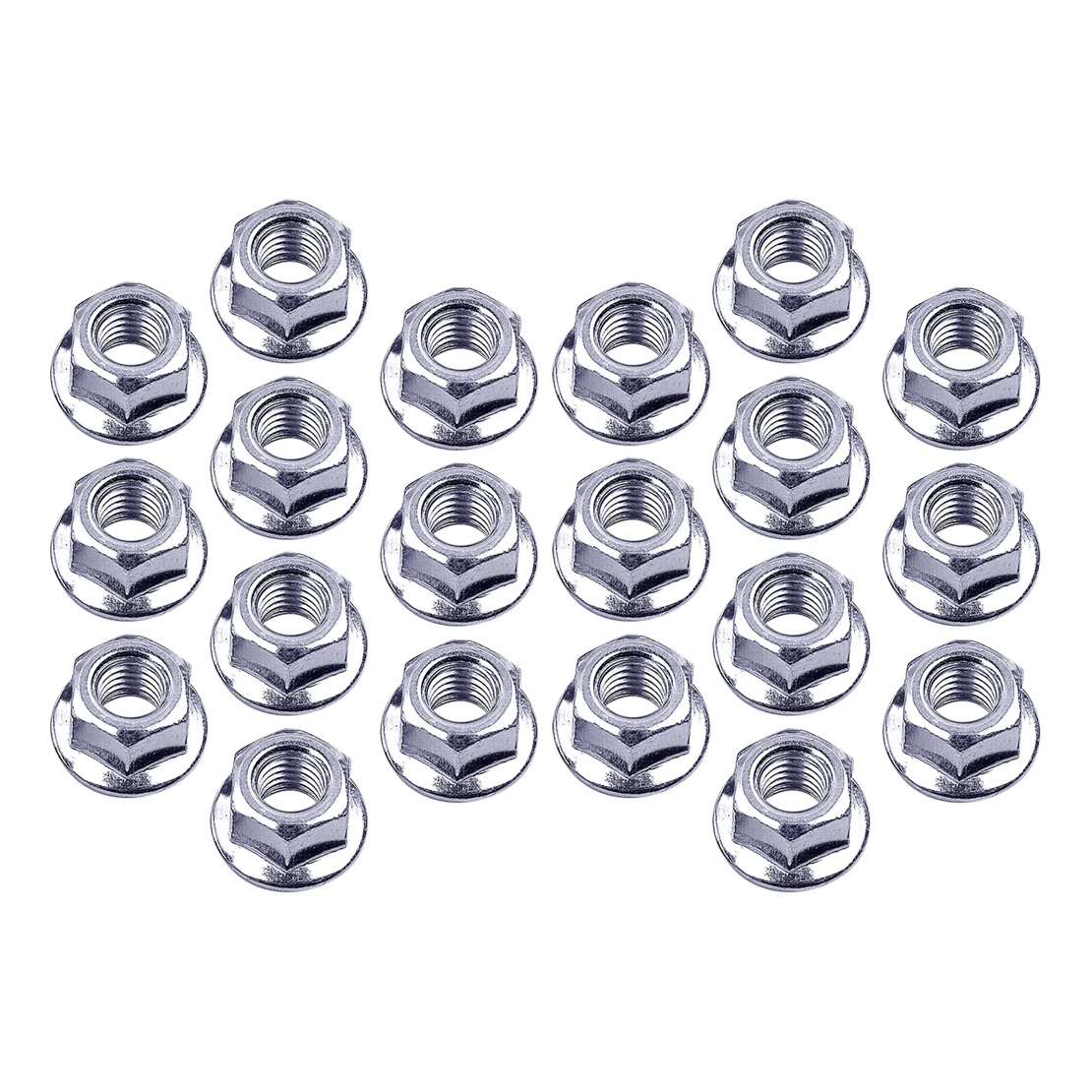 

NEW 20Pcs Bar Nuts Screws Fit for Echo CS-400 Husqvarna 55 440 455 460 Rancher Chainsaw Flange Silver