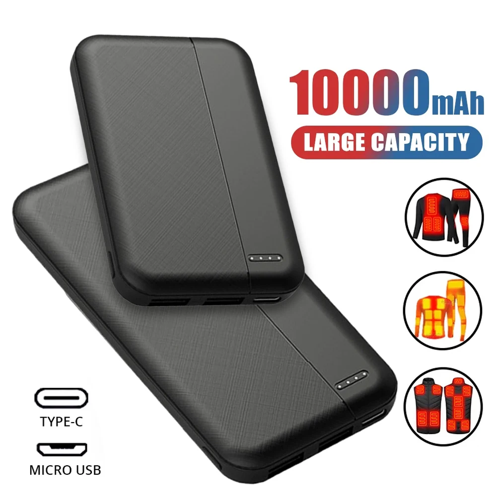 10000mAh Power Bank 5V/2A Portable Mini Charger Fast Charging External Battery Pack for Heating Vest Jacket Scarf Socks Gloves
10000mAh Power Bank 5V/2A Portable Mini Charger Fast Charging External Battery Pack for Heating Vest Jacket Scarf Socks Gloves