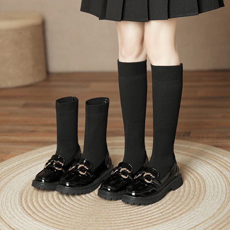 New Girls Boots Princess Casual Autumn Winter Performance Dance Flat Lining Plush High Boots Children Shoes Kids Fashion 2A
New Girls Boots Princess Casual Autumn Winter Performance Dance Flat Lining Plush High Boots Children Shoes Kids Fashion 2A