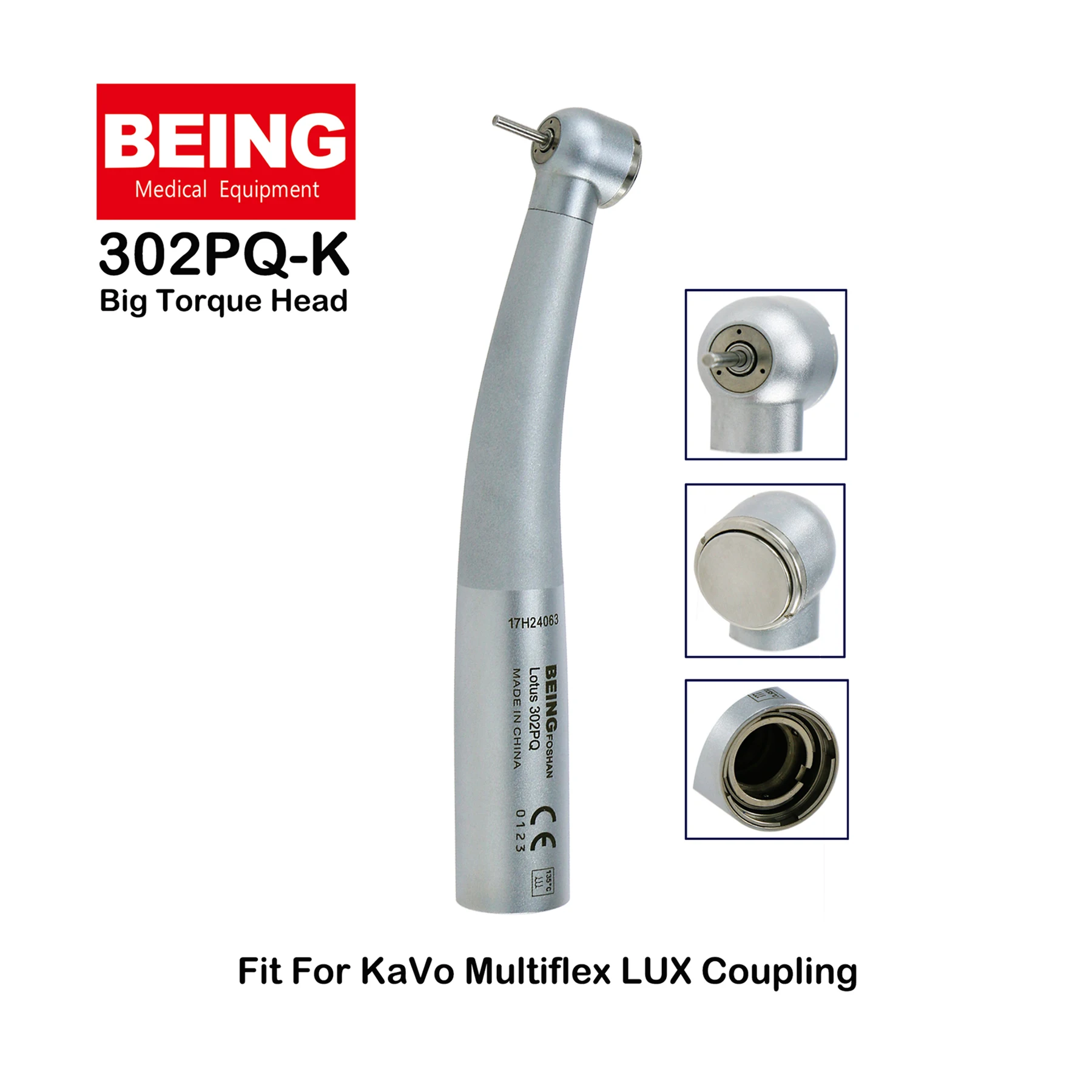 BEING Dental High Speed Air Turbine Big Torque Head Handpiece 302PQ-K Fit KAVO Multiflex LUX Coupler Coupling
BEING Dental High Speed Air Turbine Big Torque Head Handpiece 302PQ-K Fit KAVO Multiflex LUX Coupler Coupling