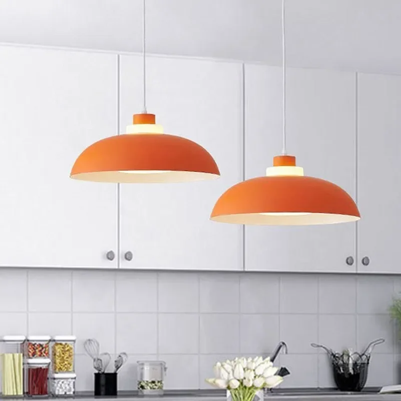 

LED Nordic Pendant Light Minimalist Single Head Macaron for Living Room Bedroom Restaurant Hotel Offices Indoor Decorative Lamps
