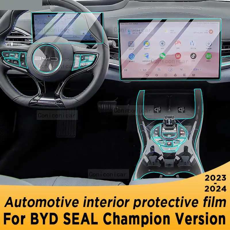 For BYD SEAL Champion Version 2023 2024 Gearbox Panel Navigation Screen Automotive Interior Protective Film Anti-Scratch Sticker
For BYD SEAL Champion Version 2023 2024 Gearbox Panel Navigation Screen Automotive Interior Protective Film Anti-Scratch Sticker