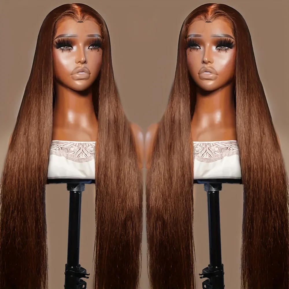 Chocolate Brown Wig 13X4 13x6 HD Lace Front Wigs Melt Skins Straight Human Hair Frontal 30 Inch HD Lace Wigs For Woman
Chocolate Brown Wig 13X4 13x6 HD Lace Front Wigs Melt Skins Straight Human Hair Frontal 30 Inch HD Lace Wigs For Woman