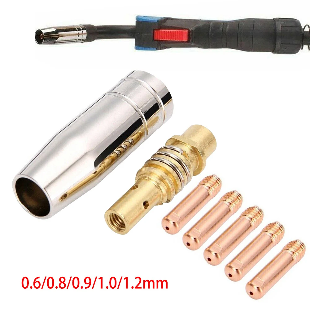 7pcs/set Mig Contact Tip Consumables MIG Welding MB15 15AK Contact Tip 0.6/0.8/0.9/1.0/1.2mm Welding Nozzle Tip Holder
7pcs/set Mig Contact Tip Consumables MIG Welding MB15 15AK Contact Tip 0.6/0.8/0.9/1.0/1.2mm Welding Nozzle Tip Holder